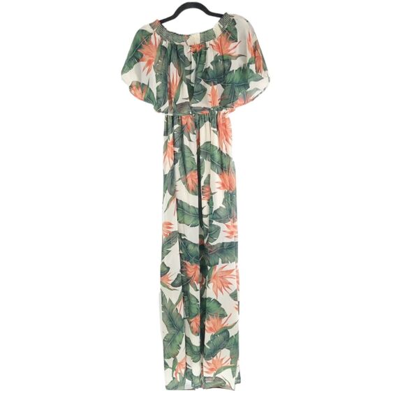 NWT Show Me Your Mumu Hacienda Maxi Dress Off Shoulder Paradise Found Sz Small - Picture 6 of 9